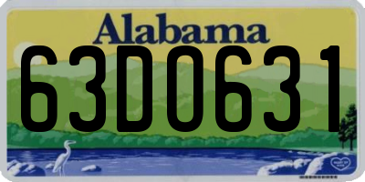 AL license plate 63DO631