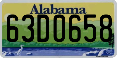 AL license plate 63DO658