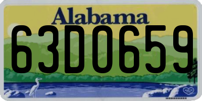 AL license plate 63DO659