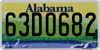 AL license plate 63DO682