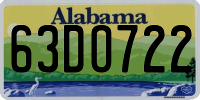 AL license plate 63DO722
