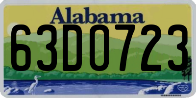 AL license plate 63DO723