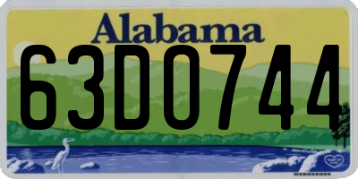 AL license plate 63DO744