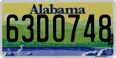 AL license plate 63DO748