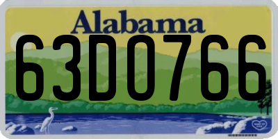 AL license plate 63DO766