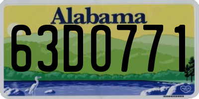AL license plate 63DO771