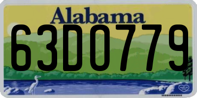 AL license plate 63DO779