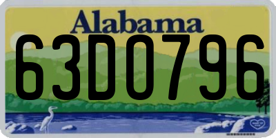 AL license plate 63DO796