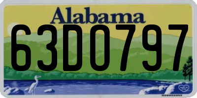 AL license plate 63DO797