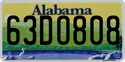AL license plate 63DO808