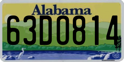 AL license plate 63DO814