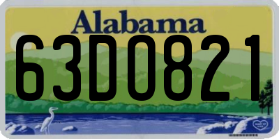 AL license plate 63DO821