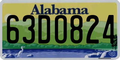 AL license plate 63DO824