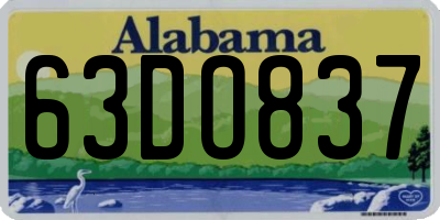 AL license plate 63DO837
