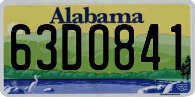 AL license plate 63DO841
