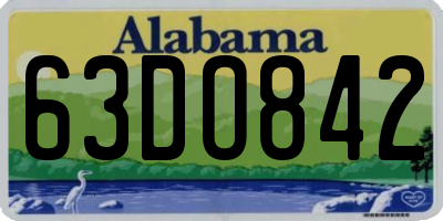 AL license plate 63DO842
