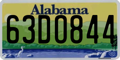 AL license plate 63DO844