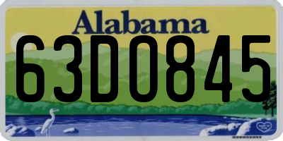 AL license plate 63DO845