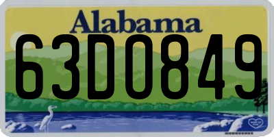 AL license plate 63DO849