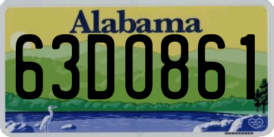 AL license plate 63DO861
