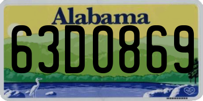 AL license plate 63DO869