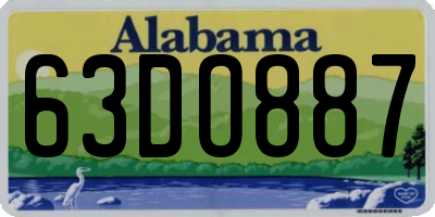 AL license plate 63DO887