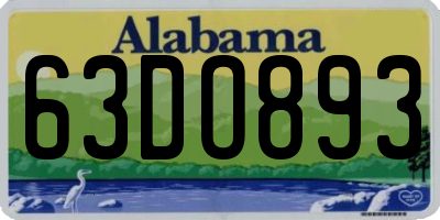 AL license plate 63DO893