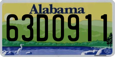 AL license plate 63DO911