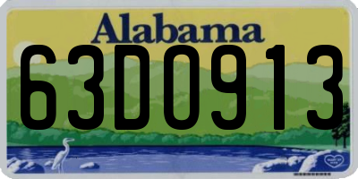 AL license plate 63DO913