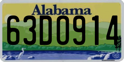 AL license plate 63DO914