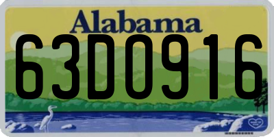 AL license plate 63DO916