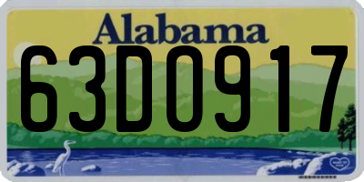 AL license plate 63DO917