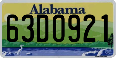 AL license plate 63DO921