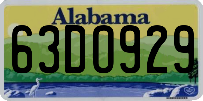 AL license plate 63DO929