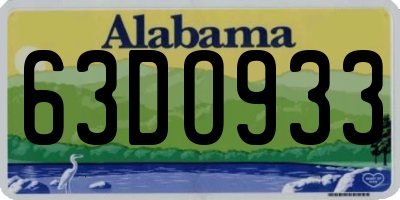 AL license plate 63DO933