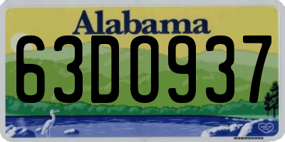 AL license plate 63DO937