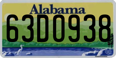 AL license plate 63DO938