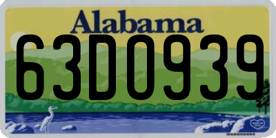 AL license plate 63DO939