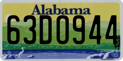 AL license plate 63DO944