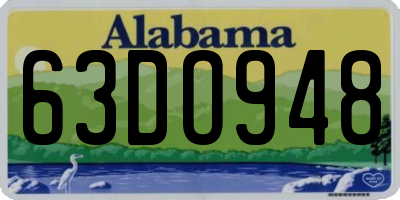 AL license plate 63DO948