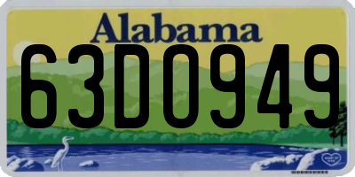 AL license plate 63DO949