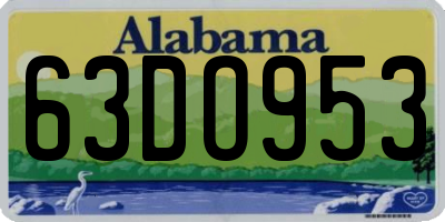 AL license plate 63DO953