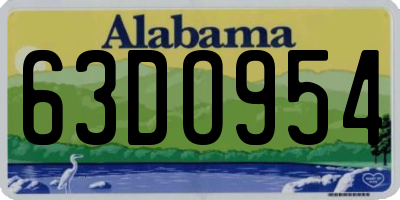 AL license plate 63DO954