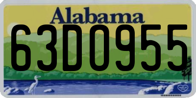 AL license plate 63DO955