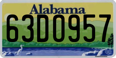 AL license plate 63DO957