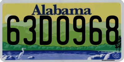 AL license plate 63DO968