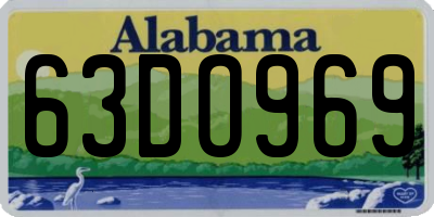 AL license plate 63DO969