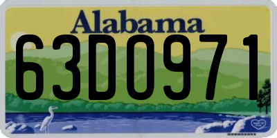 AL license plate 63DO971