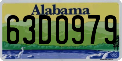 AL license plate 63DO979