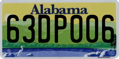 AL license plate 63DP006